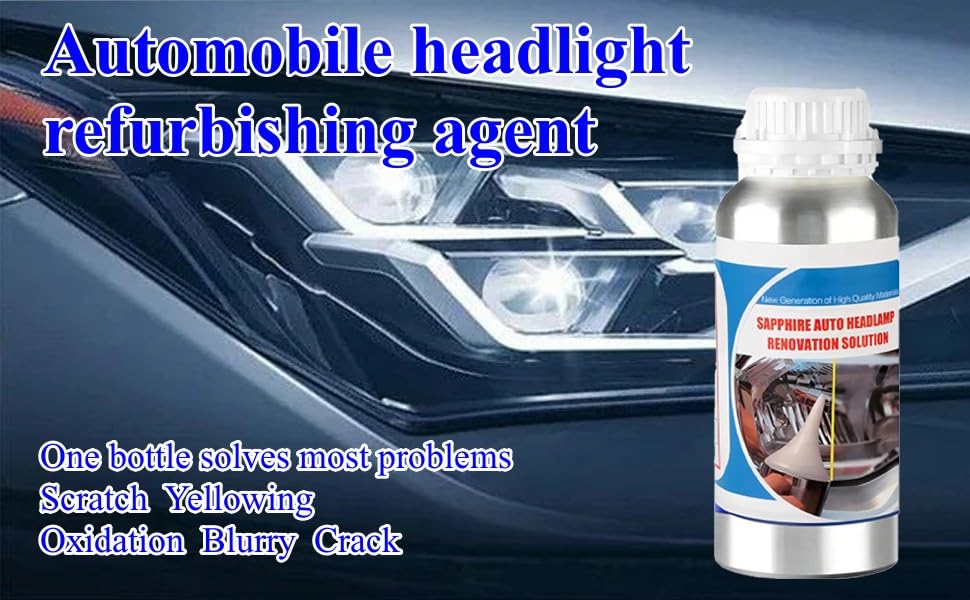 TONZACK side-by-side before and after headlights showing restored visibility