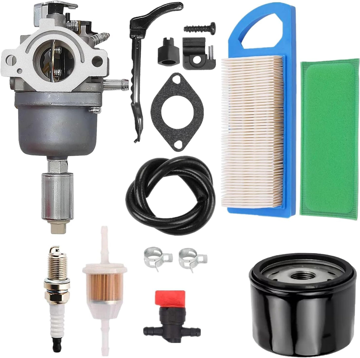 Toobop front view of carburetor kit showing components and improved fuel delivery