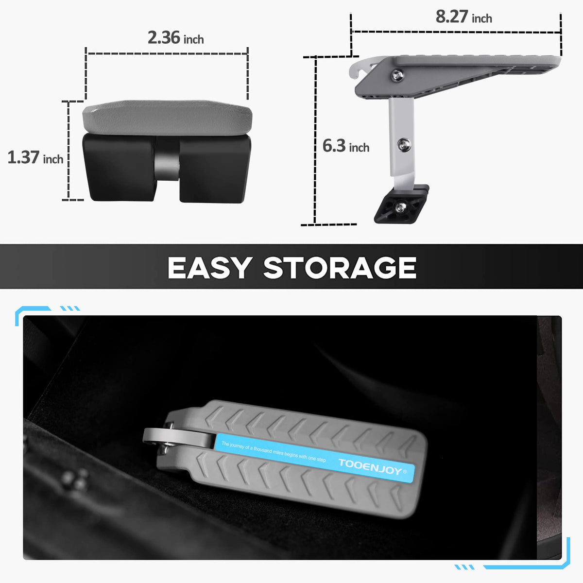 TOOENJOY rubber-coated hook protecting latch and car finish