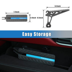 TOOENJOY in use loading roof box demonstrating safer rooftop access