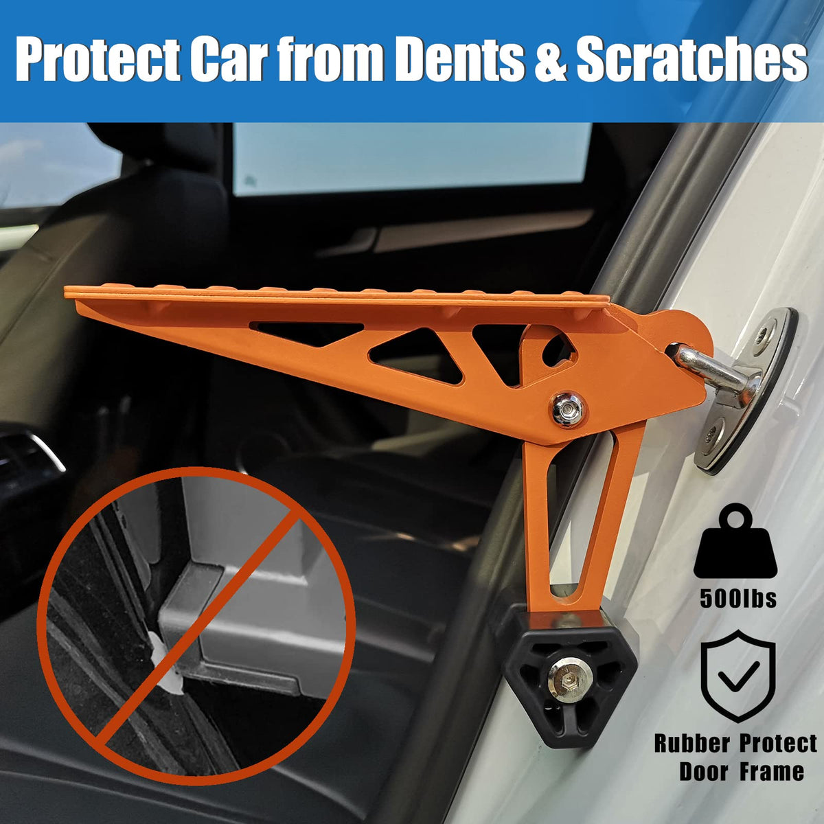 TOOENJOY mounted on an SUV rear door demonstrating secure use