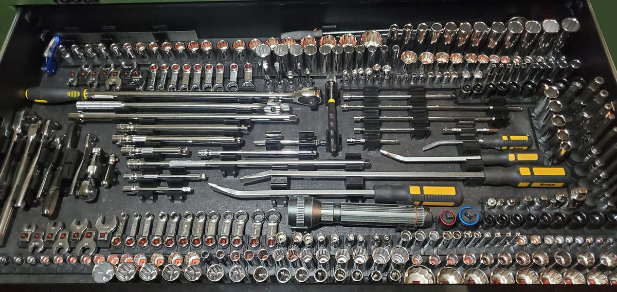 ToolBox Widget installed in toolbox drawer displaying neat socket organization and fast access