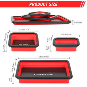 TOOLEAGUE medium tray close-up with screws showing soft silicone protection