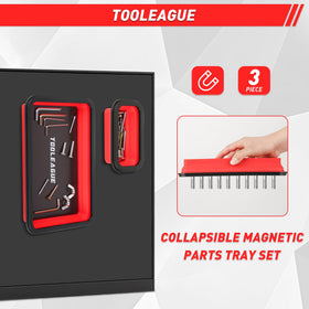 TOOLEAGUE small tray folded flat demonstrating compact storage advantage