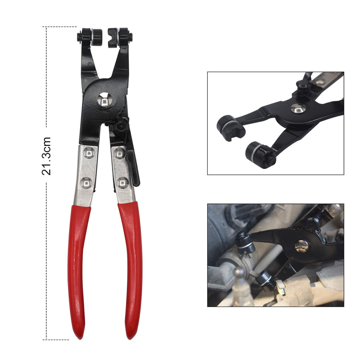 TOOLEAGUE trim removal tool prying door panel showing scratch-free panel removal benefit