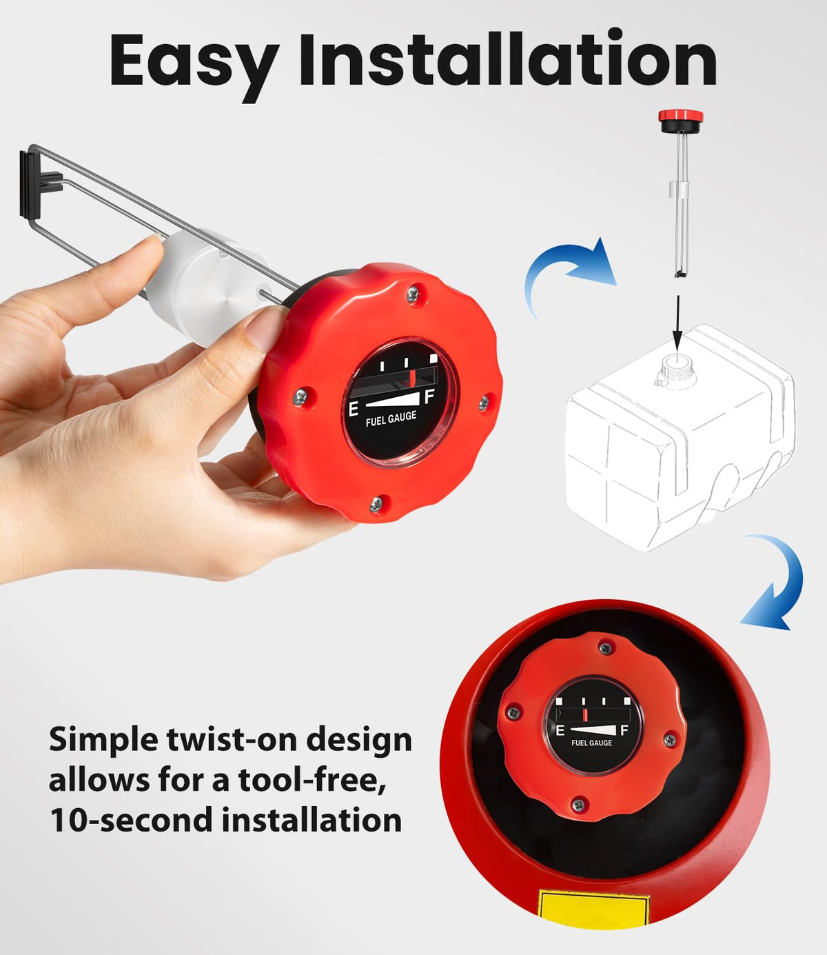 Toolixor cap installed on tractor showing fast replacement and in-field convenience