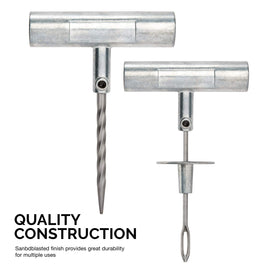 Tooluxe close-up of hardened spiral rasp and T-handle insert for durable reaming