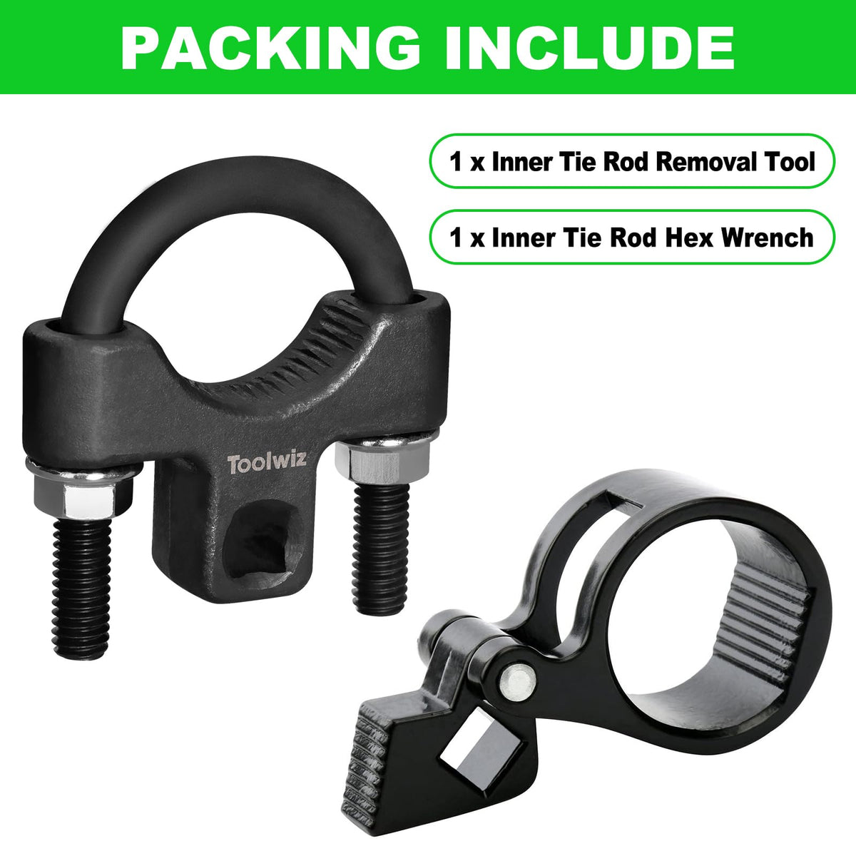 Toolwiz in use in engine bay speeding inner tie rod removal