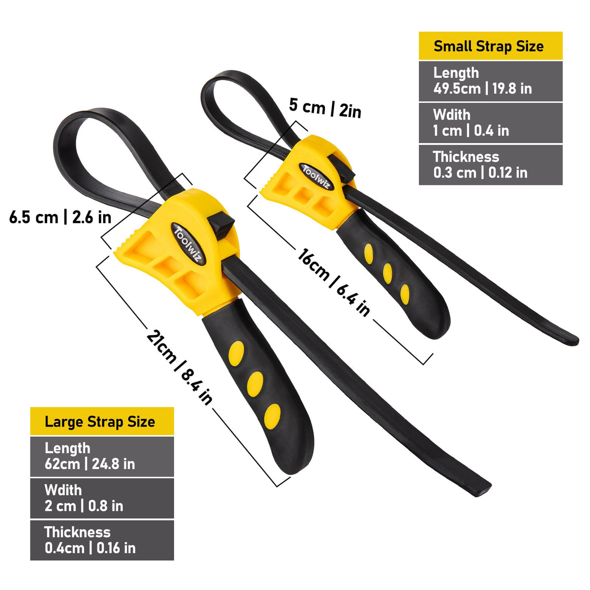 Toolwiz large wrench turning an oil filter cleanly without scratching metal
