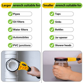 Toolwiz both wrenches side by side for scale and diameter range reference
