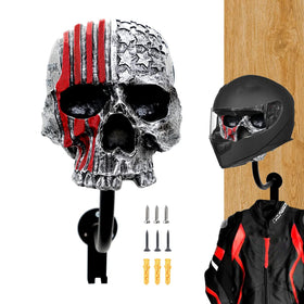 Tooyuart red skull front view showing helmet cradle and bold design benefit