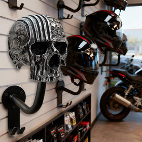 Tooyuart skull helmet holder hooks and screws showing included hardware for easy installation