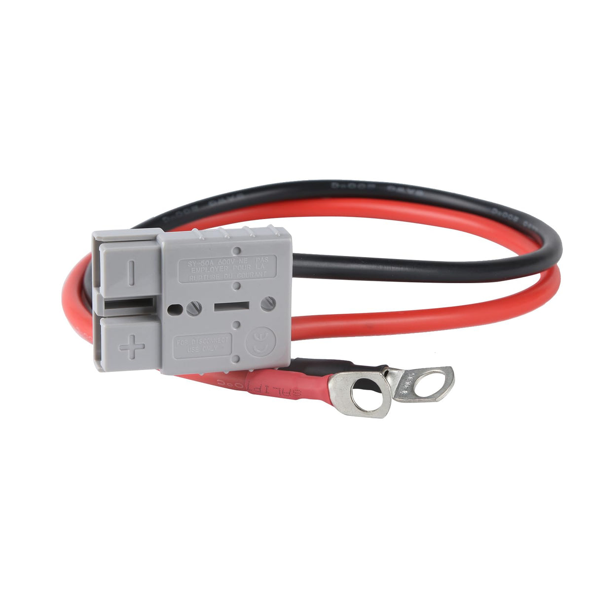 Toozoky front view of 50A Anderson-style connector showing durable housing and quick-connect benefit