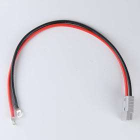 Toozoky cable connected to an electric forklift illustrating secure charging