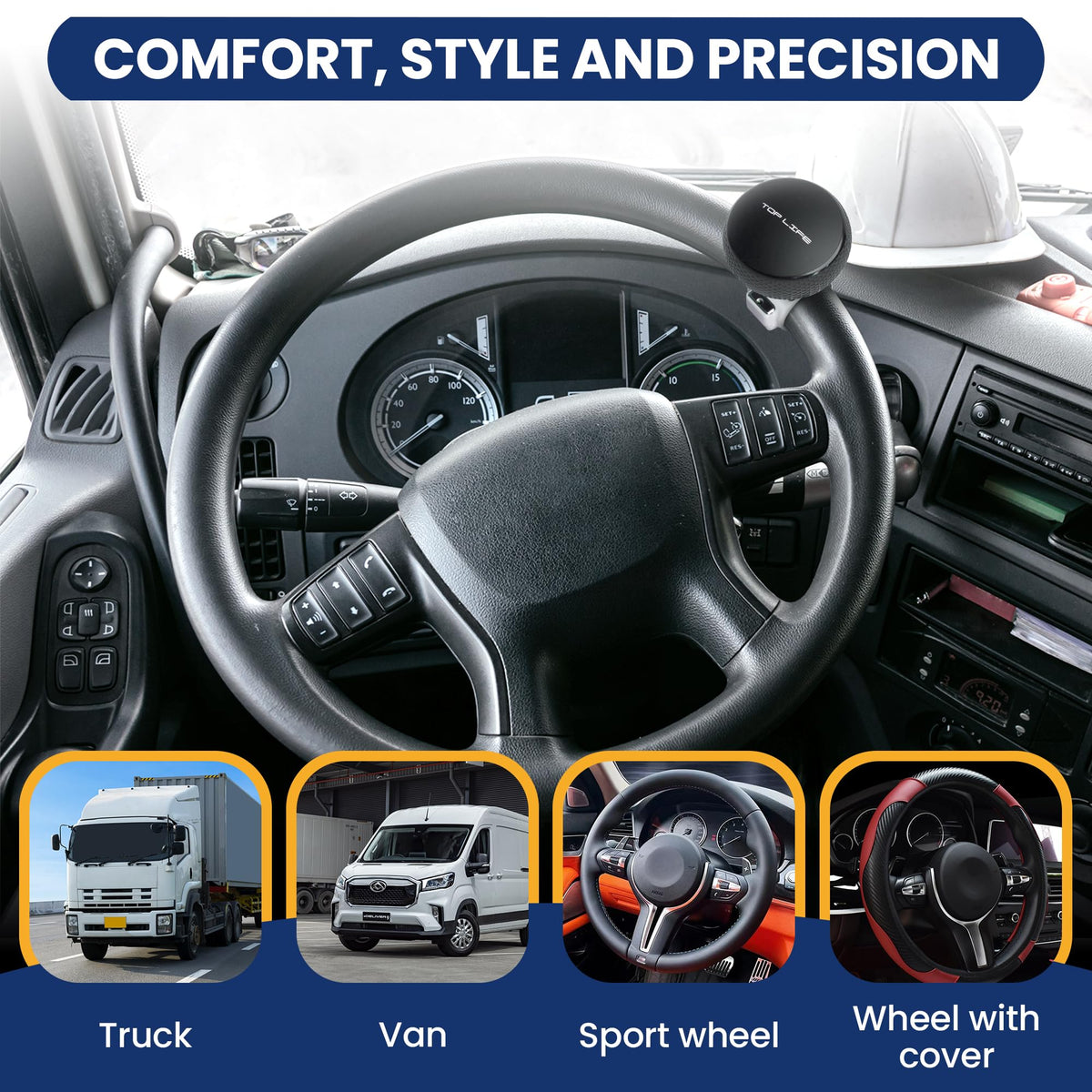 Top Life protective rubber inserts and hardware protecting wheel and ensuring snug fit