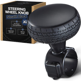 Top Life front view of stealth black spinner knob showing clean design and discreet look