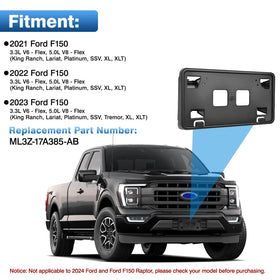 TOP-MAX bracket mounted on an F-150 bumper illustrating precise alignment benefit