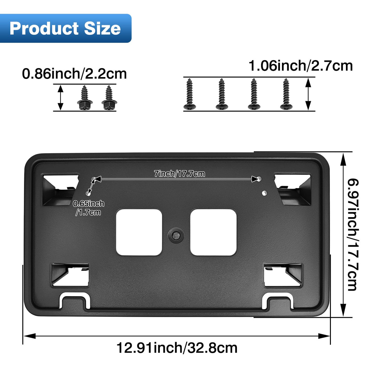 TOP-MAX bracket side profile displaying sturdy construction and low profile benefit