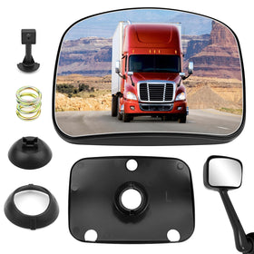 TOP-MAX driver side front view of hood mirror glass showing fit and finish for easy replacement