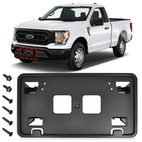 TOP-MAX front bracket front view showing clean OEM appearance and secure plate fit