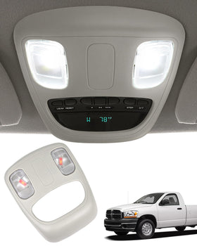 TOP-MAX front view overhead console showing clean fit and restored cabin light