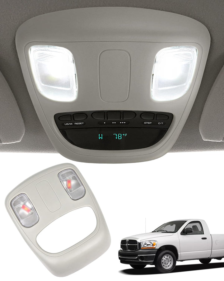 TOP-MAX front view overhead console showing clean fit and restored cabin light