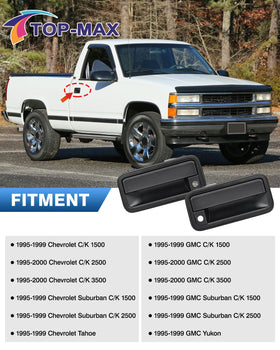 TOP-MAX handle installed on vehicle door demonstrating OEM-style fit