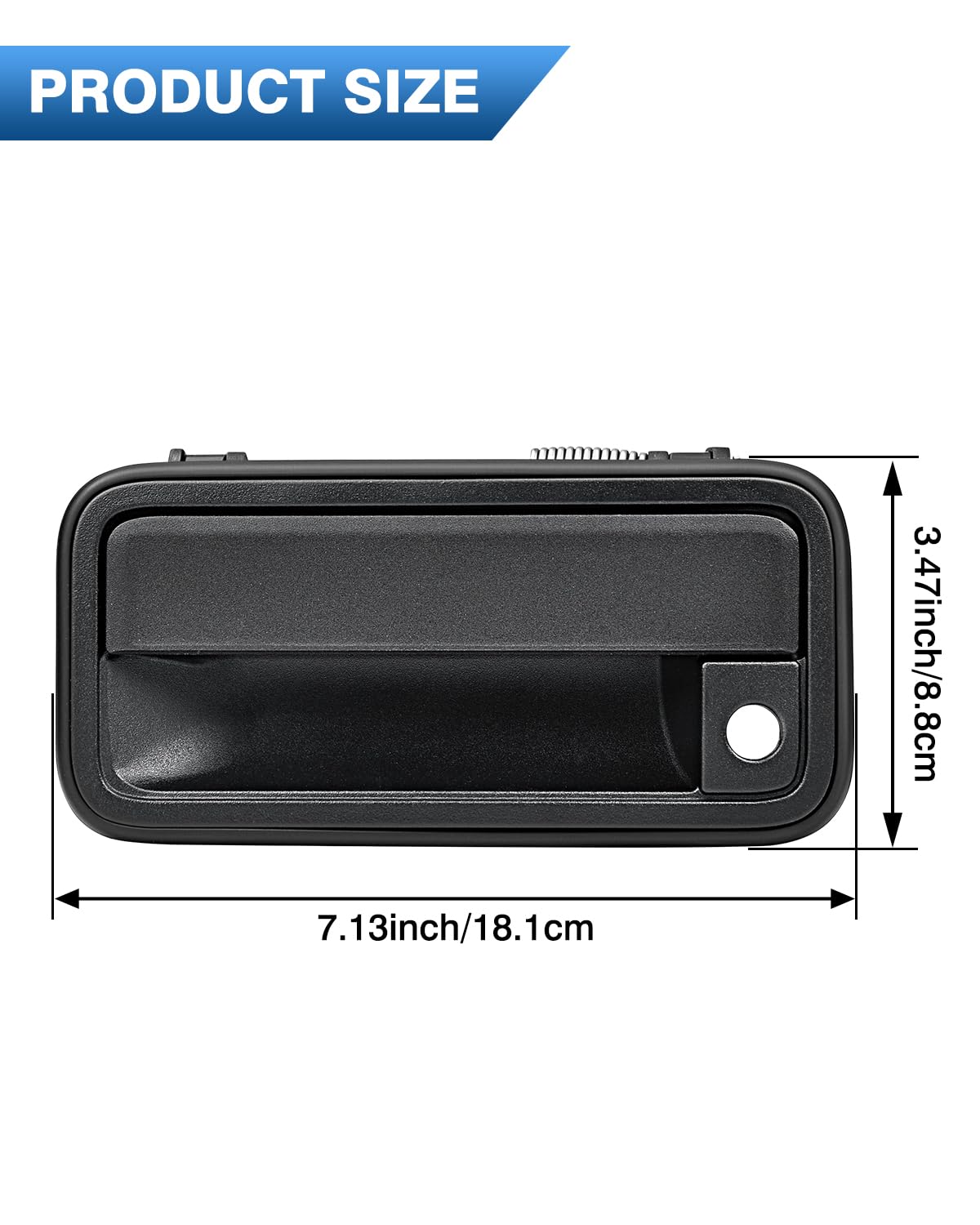 TOP-MAX packaged replacement handle showing items included and protection