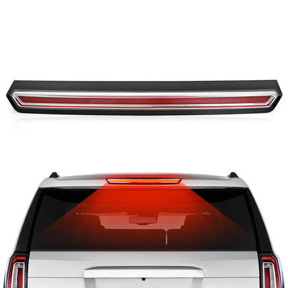 TOP-MAX front view of high mount stop light showing clean fit and bright finish