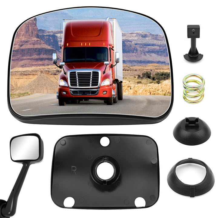 TOP-MAX front view of hood mirror showing fit and finish benefit