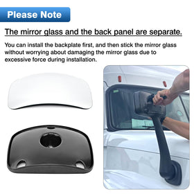 TOP-MAX convex mirror glass close-up for improved field-of-view