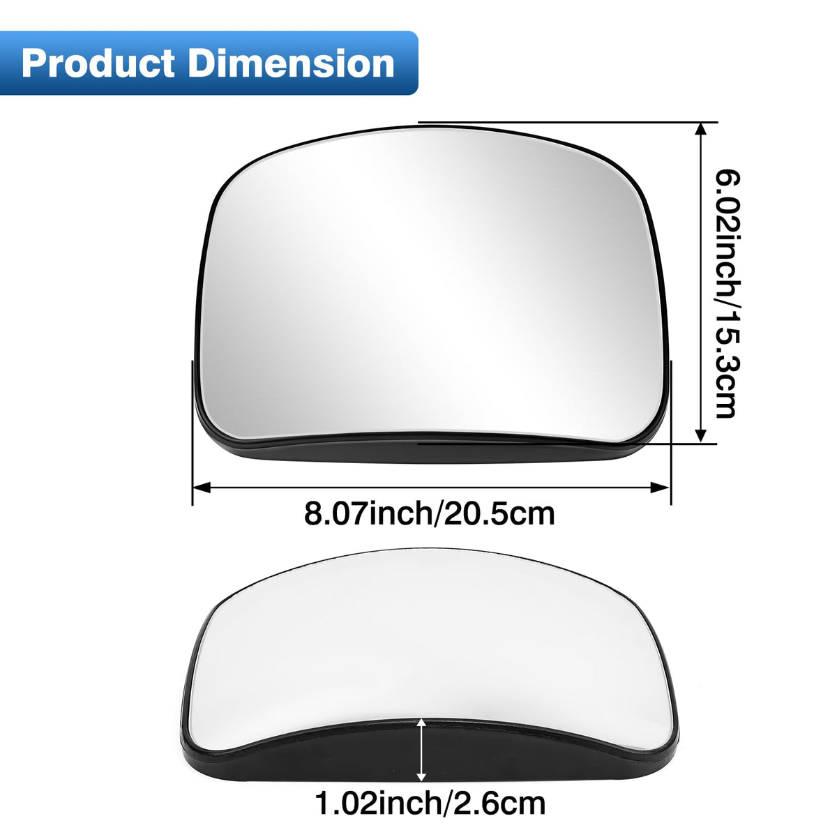 TOP-MAX hood mirror on truck driving scene demonstrating road-ready durability