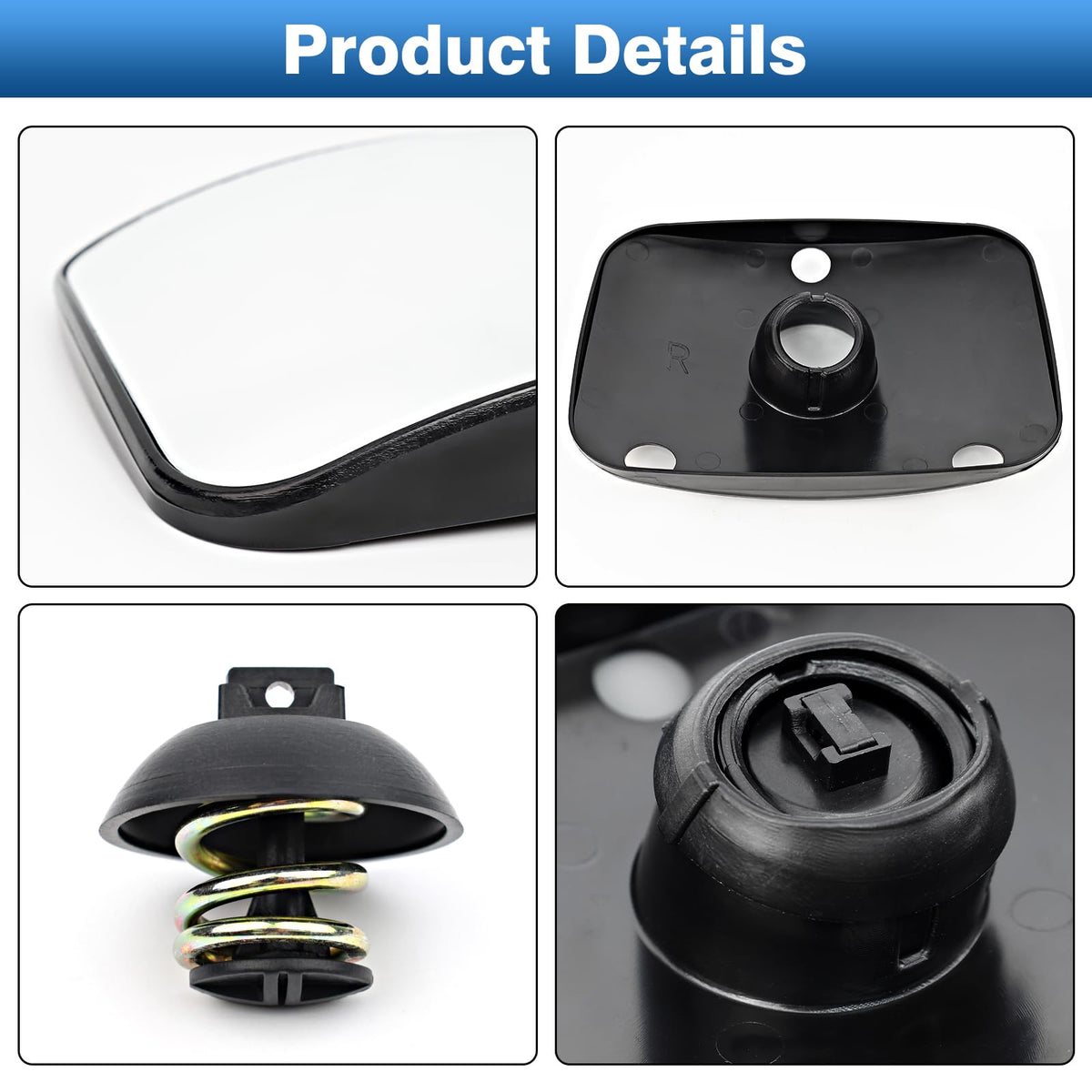 TOP-MAX included double-sided tape and mounting accessories for easy installation