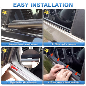 TOP-MAX installed molding on door edge demonstrating improved seal