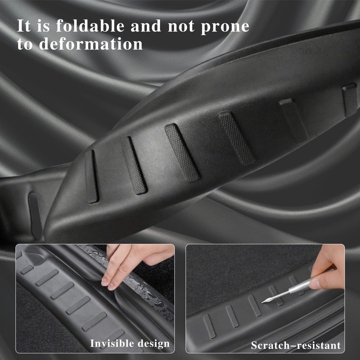 TOPABYTE detail of encased edges protecting bumper paint from chips