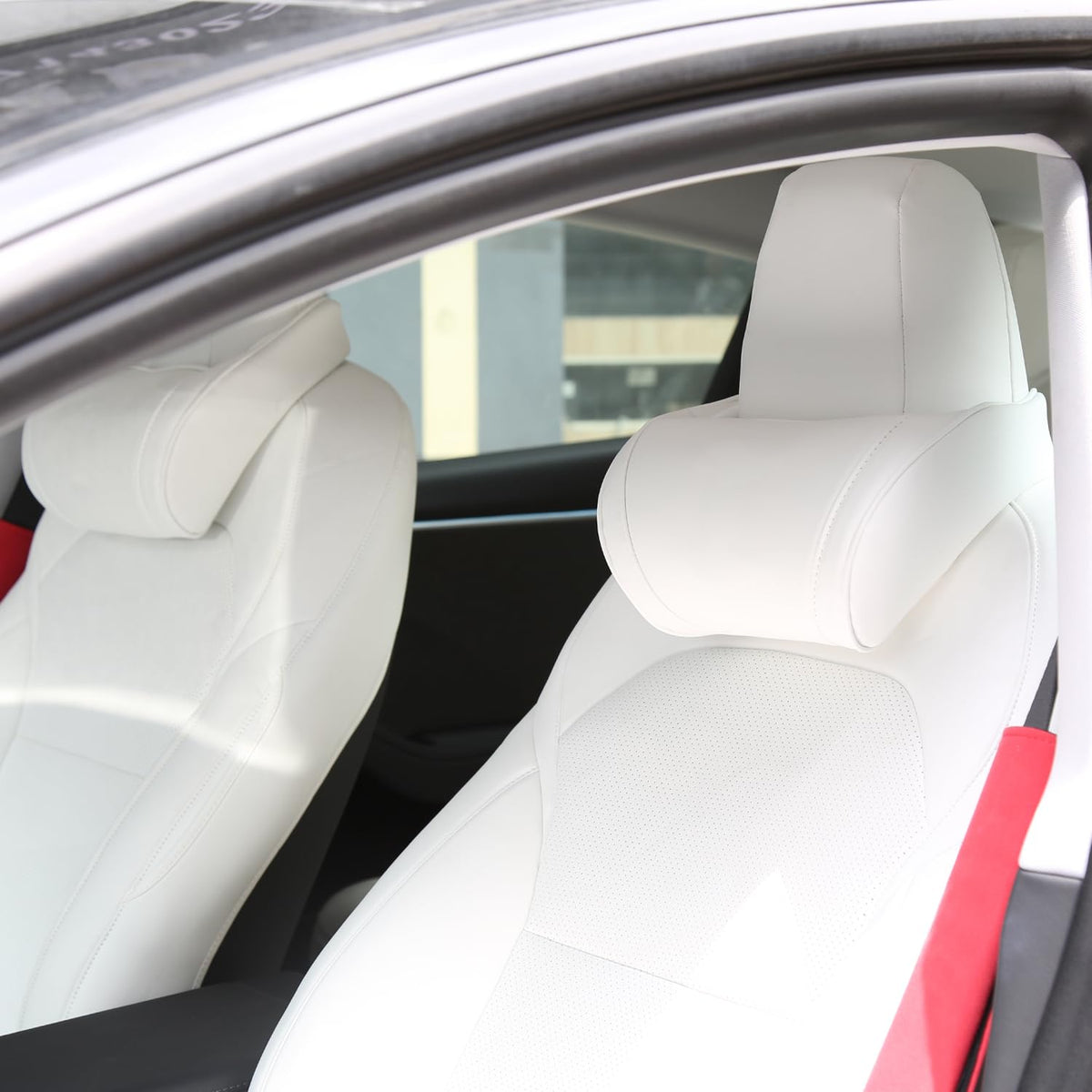 TOPABYTE lifestyle shot inside car demonstrating improved comfort