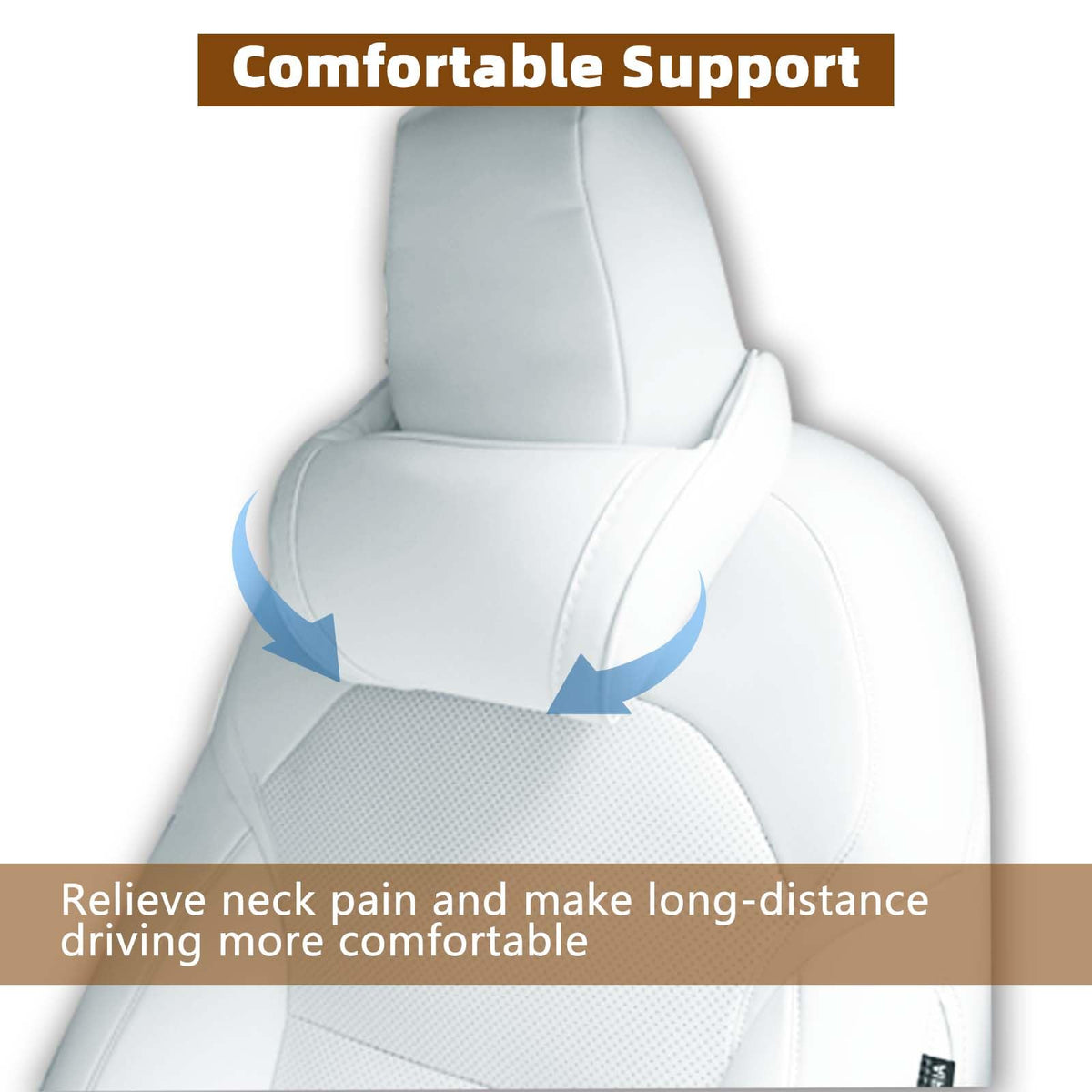 TOPABYTE two-pack installed on front seats for paired support