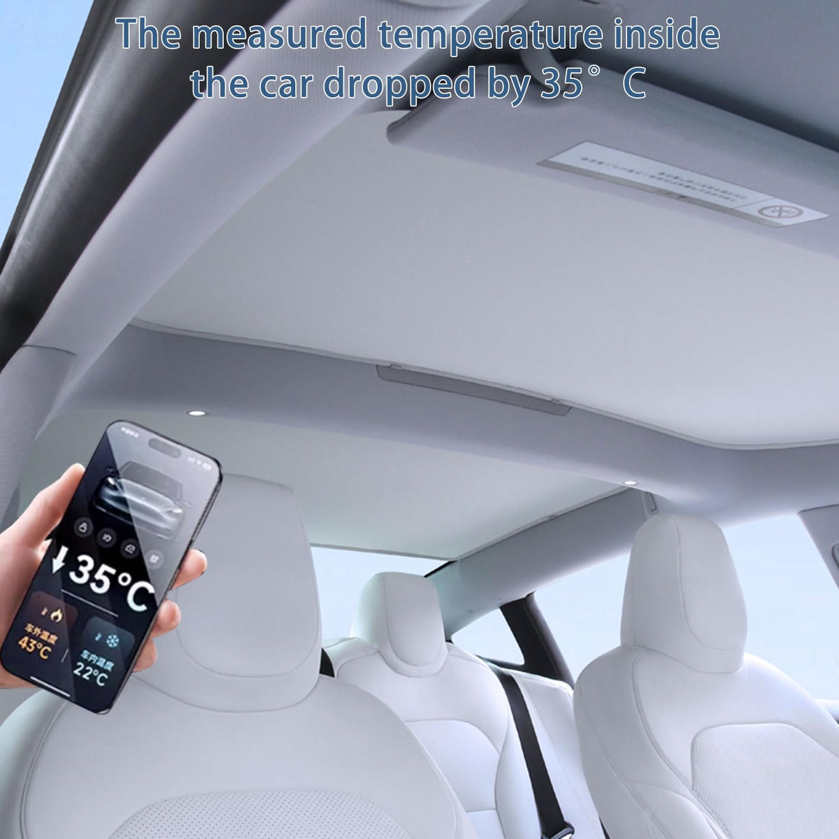 TOPABYTE rear panel installed in Model 3 Highland providing full roof coverage