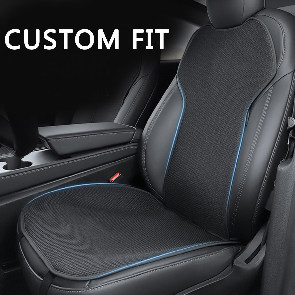 TOPABYTE interior with dog on seat showing pet hair resistance and protection