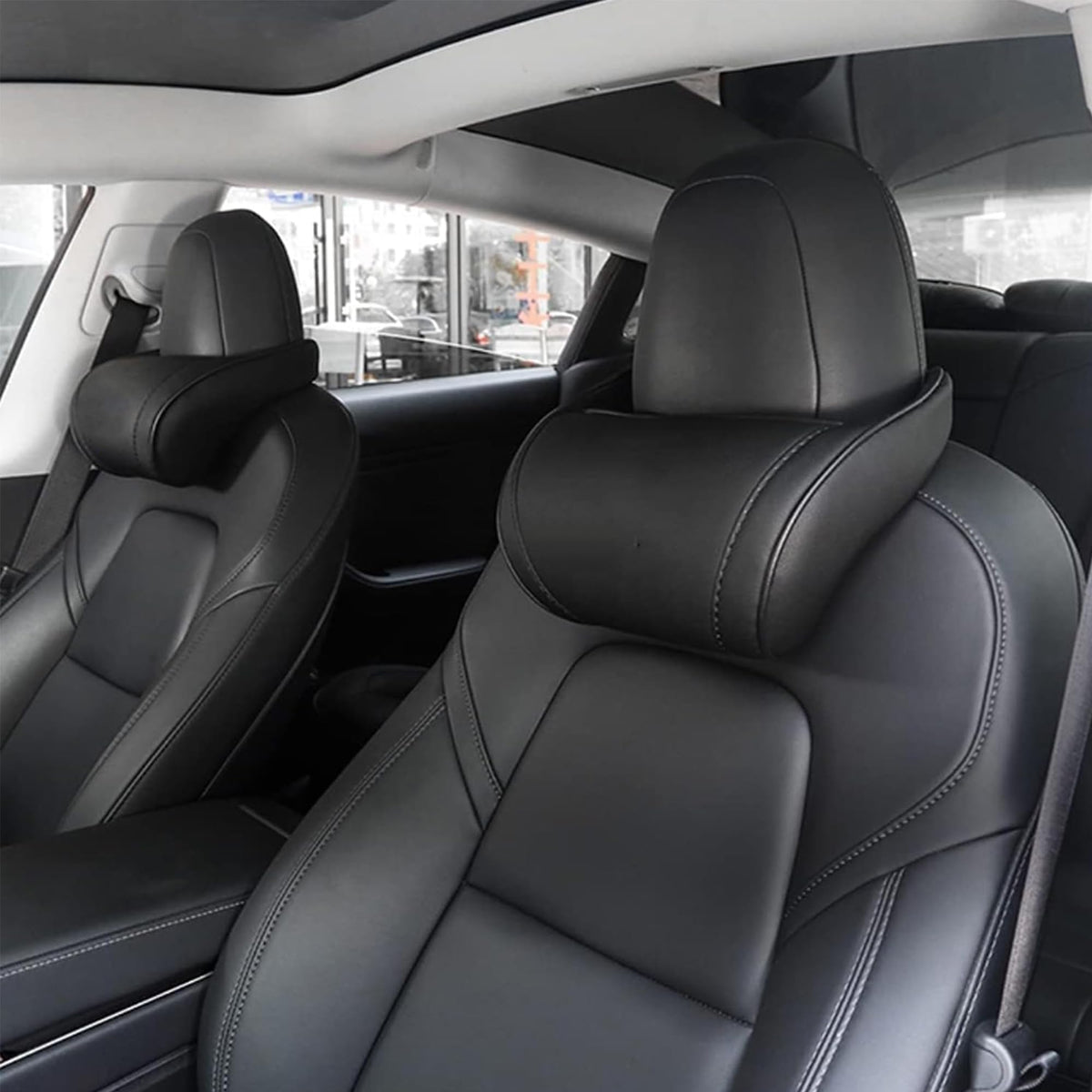 TOPABYTE two-pack in a car during a roadtrip adding travel comfort