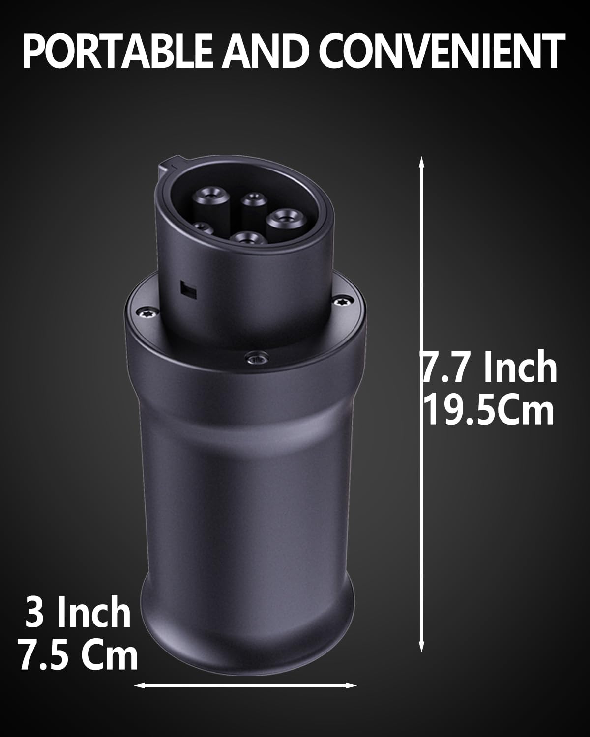 TopAutoGear adapter next to a glove box showing compact size and portability
