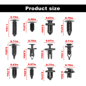 TOPCNOEM close-up of multiple clip types showing fit-matching benefit