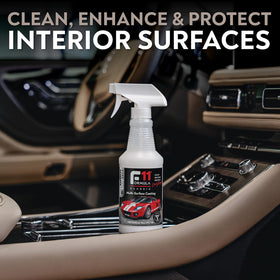 TopCoat F11 before and after split on car panel, highlighting restored gloss and scratch concealment