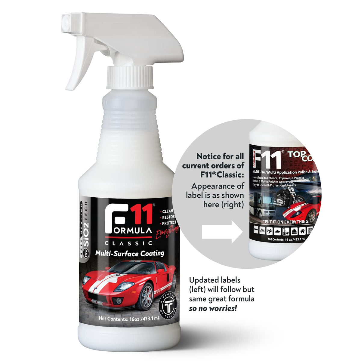 TopCoat F11 used in a driveway setting for quick maintenance and great shine