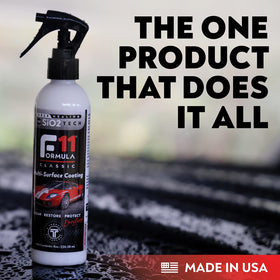 TopCoat F11 spray action closeup demonstrating easy application