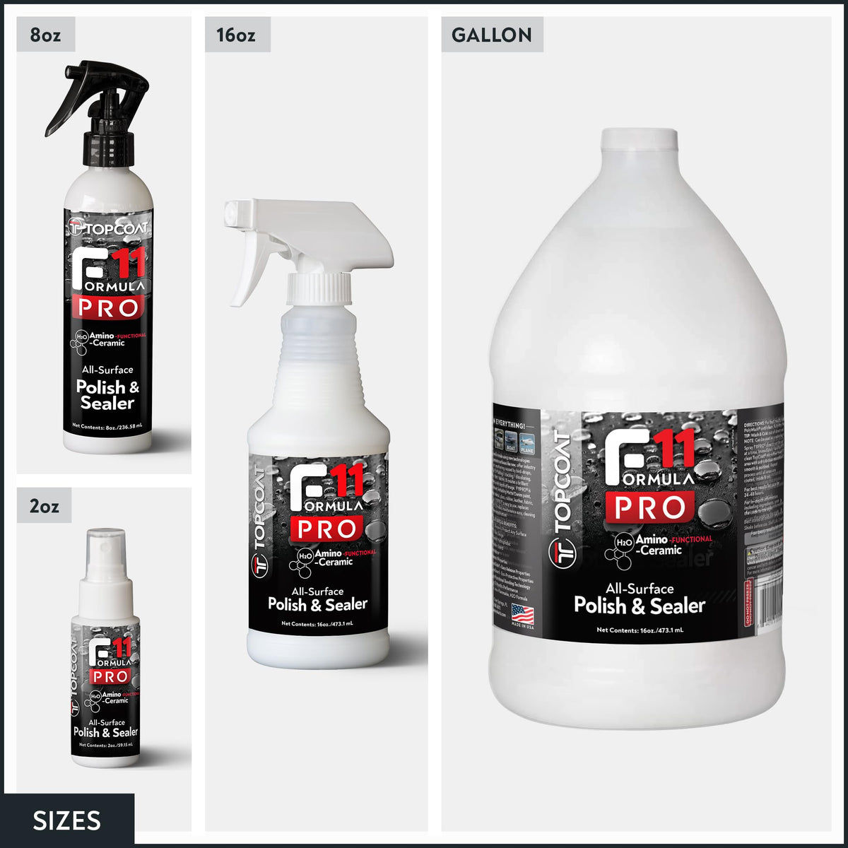 TopCoat F11PRO in use during home detailing scene showing professional finish results