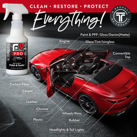 TopCoat F11PRO spray action mist demonstrating easy application and coverage