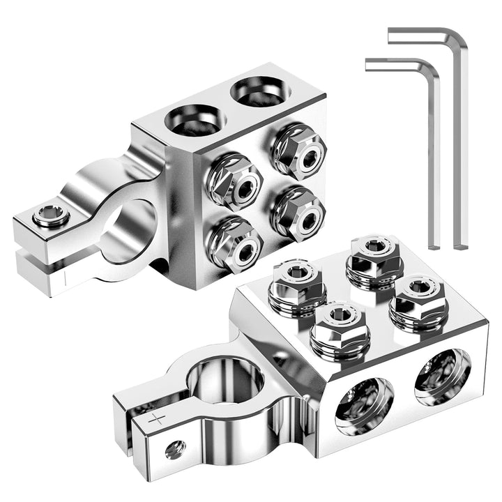 TOPDC front view of terminal pair showing organization and durable build benefit