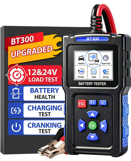 TopDiag BT300 front panel showing buttons and readable results for quick diagnosis