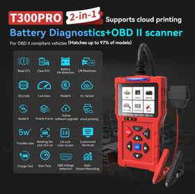 TopDiag T300PRO box with manual and accessories ready for use